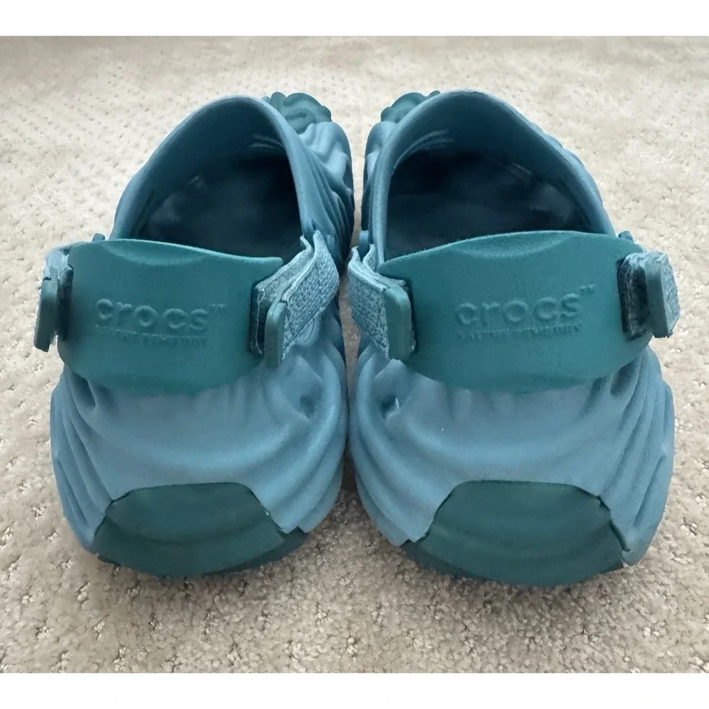 CROCS POLLEX CLOGS X Salehe Bembury Men Blue Strap Back Slip On Sandals-Size 14